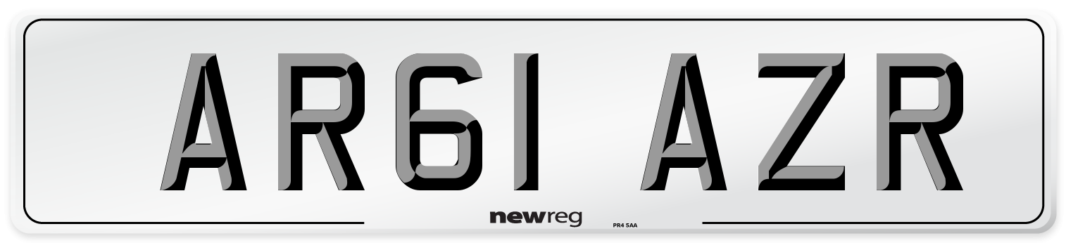 AR61 AZR Number Plate from New Reg